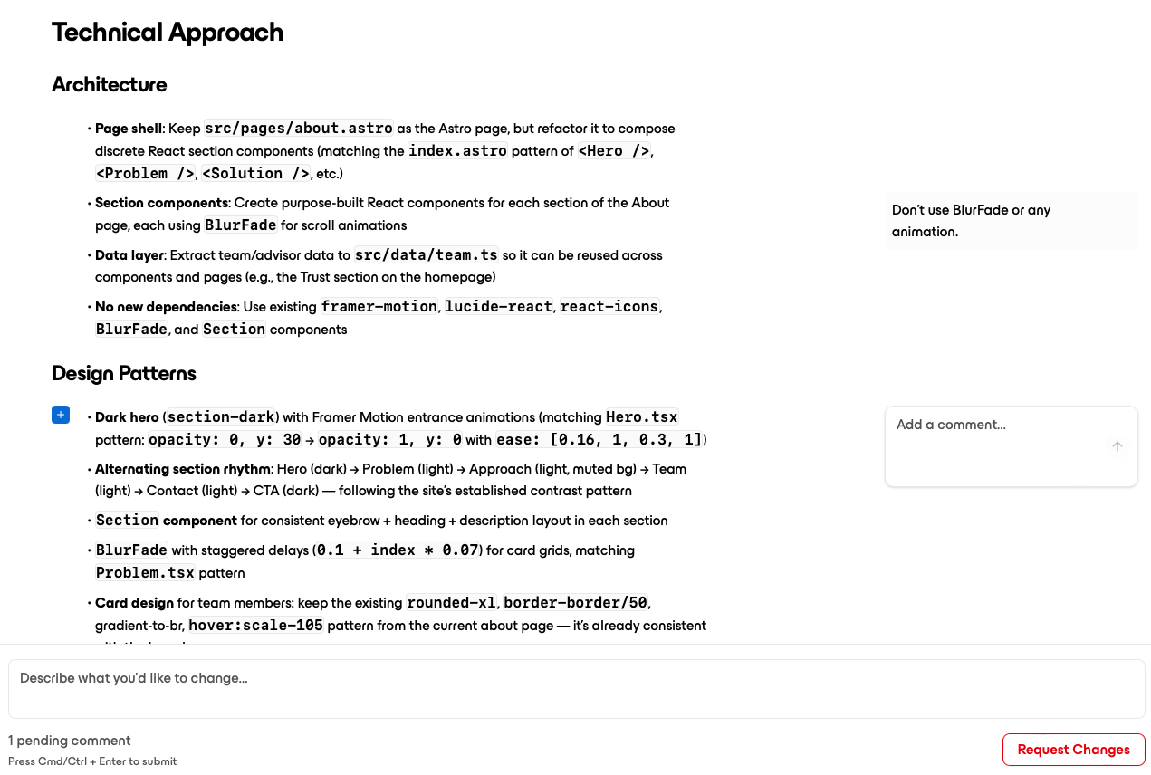 Line-by-line precision code review